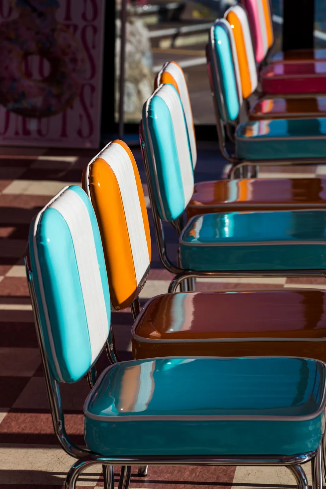 Retro diner, illustrative stock photo